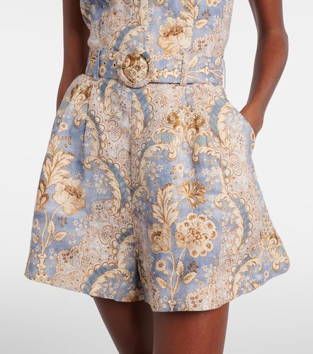 Daylight printed linen romper - Zimmermann - Modalova