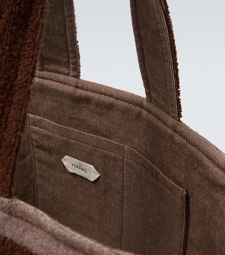 Borsa Medusa in jacquard di cotone - Versace - Modalova
