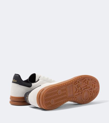 Suede-trimmed leather sneakers - Polo Ralph Lauren - Modalova