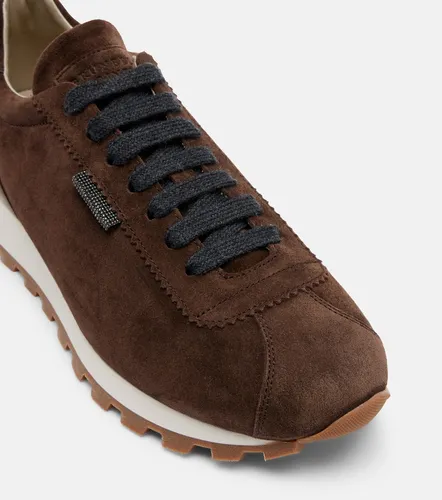 Monili suede sneakers - Brunello Cucinelli - Modalova