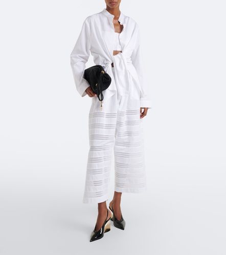 Alaïa Bluse aus Baumwollpopeline - Alaia - Modalova