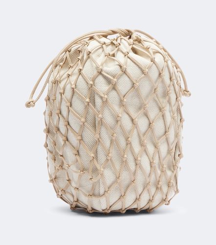 Pouch Macramé Small de piel - Savette - Modalova