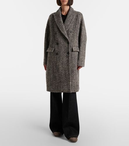 Herringbone wool-blend coat - Brunello Cucinelli - Modalova