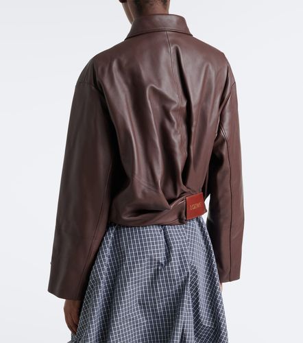 Loewe Draped leather jacket - Loewe - Modalova