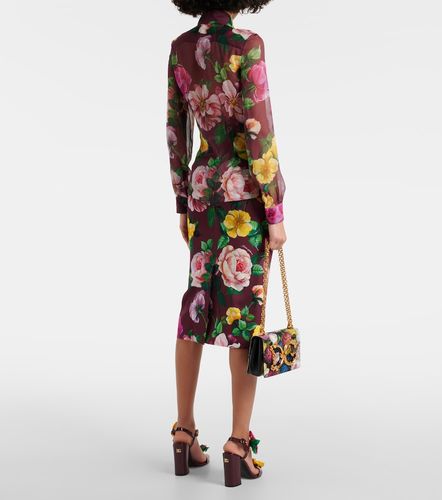 Blusa de chifón de seda estampada - Dolce&Gabbana - Modalova