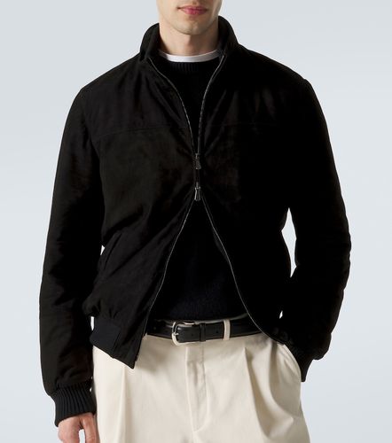 Bomberjacke aus Veloursleder - Thom Sweeney - Modalova