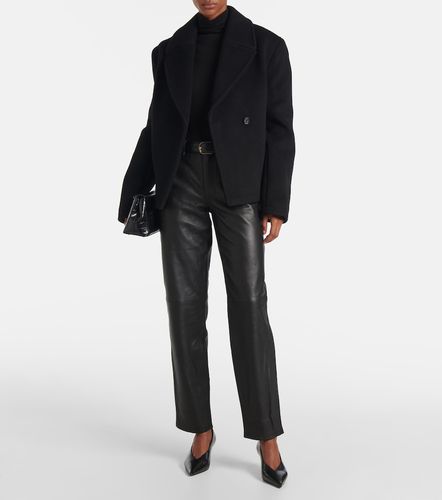 Toteme Cropped wool-blend peacoat - Toteme - Modalova