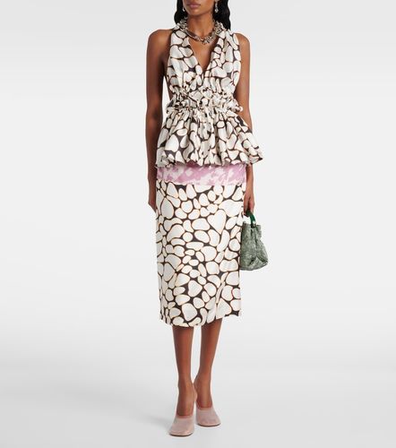Top de seda estampado - Dries Van Noten - Modalova
