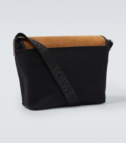 Flex Medium canvas and suede messenger bag - Loewe - Modalova