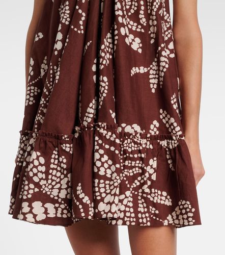 Vestido corto Cleo de algodón estampado - Poupette St Barth - Modalova