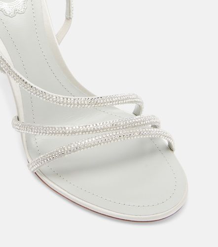 Crystal-embellished satin sandals - Rene Caovilla - Modalova
