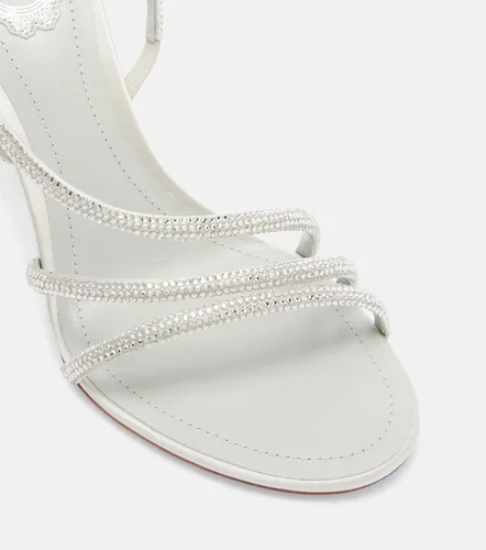 Crystal-embellished satin sandals - Rene Caovilla - Modalova