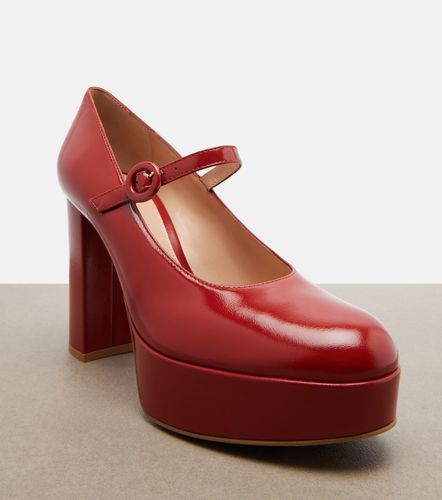 Patent leather Mary Jane pumps - Gianvito Rossi - Modalova