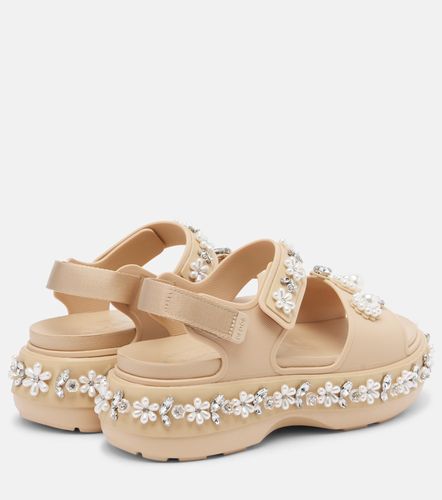 X Crocs embellished platform sandals - Simone Rocha - Modalova