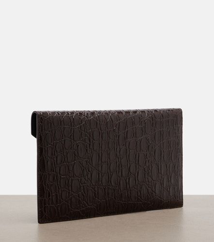 Clutch Paris Cassandre de piel grabada - Saint Laurent - Modalova
