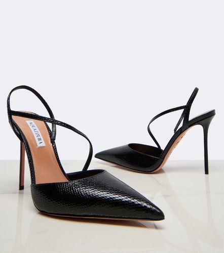 Dynasty snake-effect leather pumps - Aquazzura - Modalova