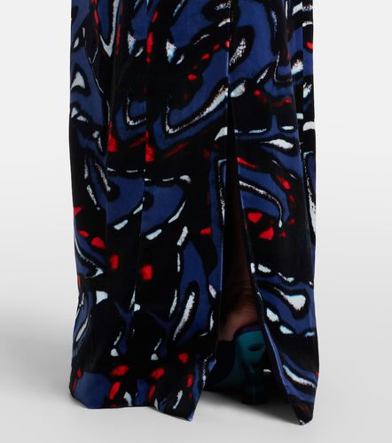 Vestido largo en mezcla de algodón estampado - Dries Van Noten - Modalova