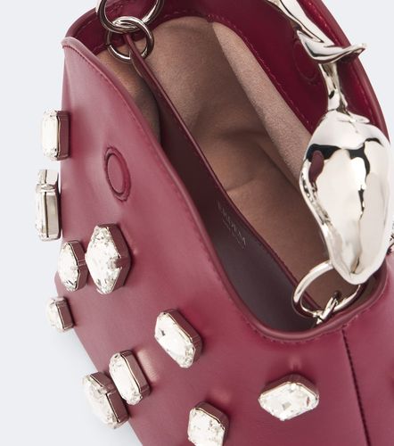 Henkeltasche Bloom Mini aus Leder mit Kristallen - Erdem - Modalova