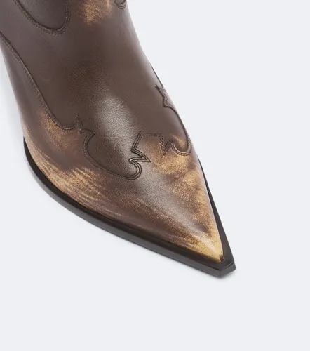 Lidia leather cowboy boots - Paris Texas - Modalova