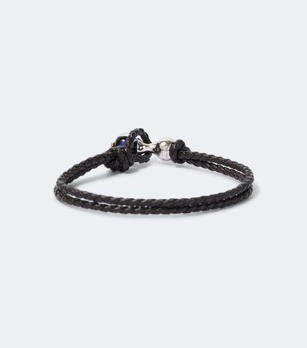 Pulsera Knot de plata de ley y piel - Bottega Veneta - Modalova