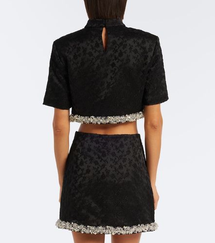 Crop top Jalen de jacquard adornado - Simkhai - Modalova