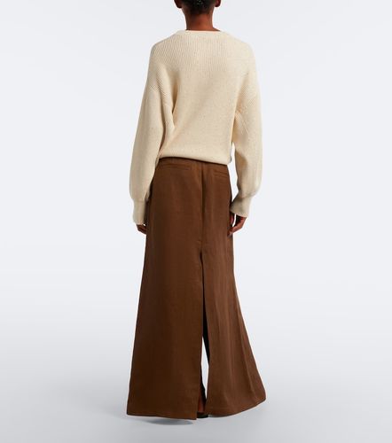 Gonna maxi in lino - Brunello Cucinelli - Modalova