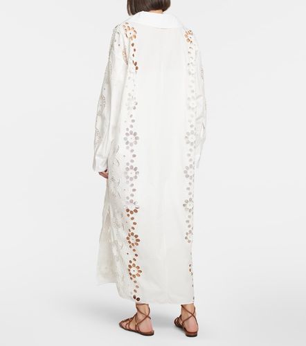 Vestido midi de algodón bordado - Valentino Garavani - Modalova
