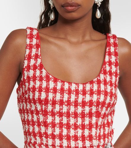Checked boucle minidress - Self-Portrait - Modalova