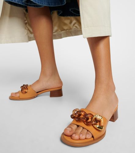 Embellished leather mules - See By Chloe - Modalova