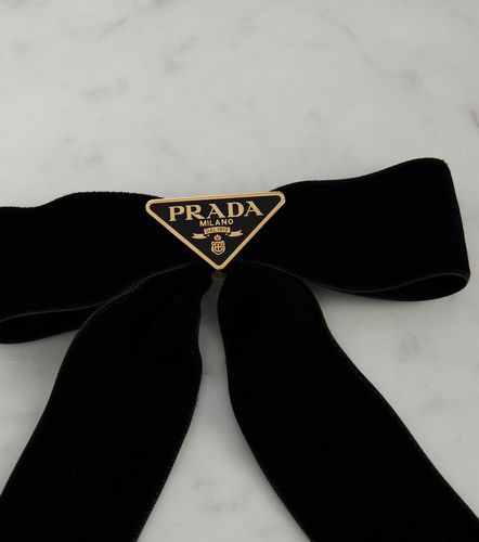 Prada Haarspange aus Samt - Prada - Modalova