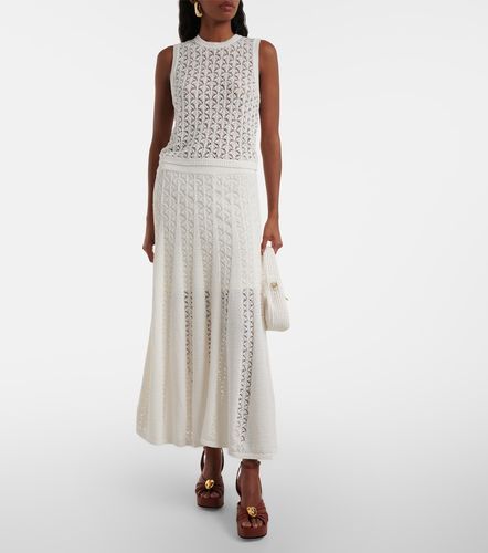 Falda larga Wylie Flared Knit de croché de algodón - Zimmermann - Modalova