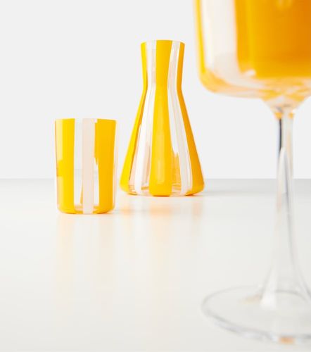 Set de 2 vasos Taormina de vidrio a rayas - Dolce&Gabbana Casa - Modalova