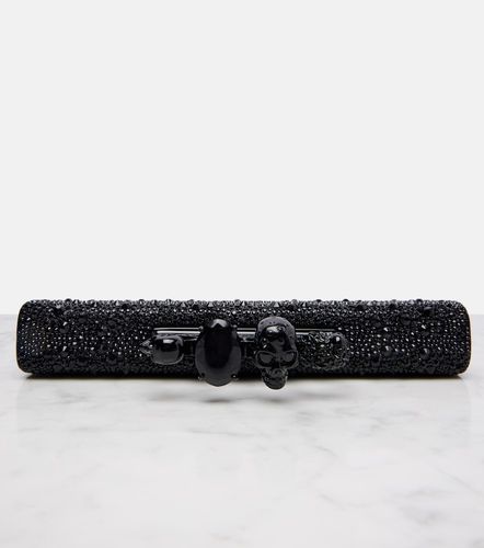 Knuckle studded leather pouch - McQueen - Modalova
