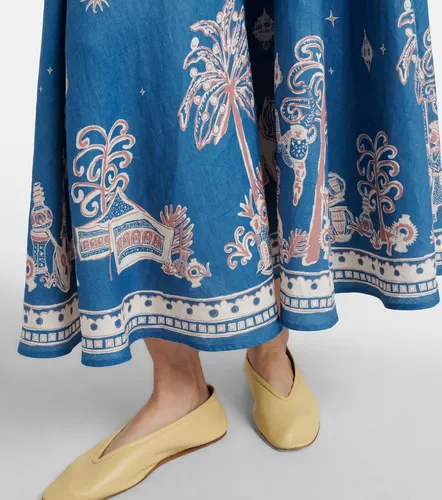 Acacia printed linen maxi dress - Alemais - Modalova