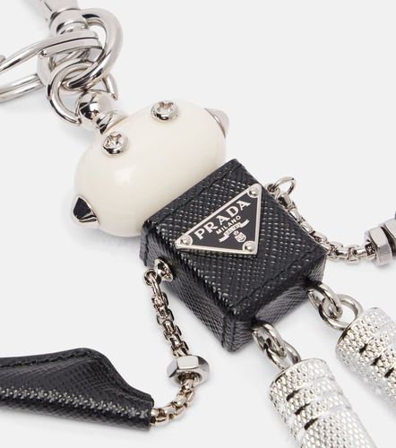 Prada Ciondolo da borsa in pelle - Prada - Modalova