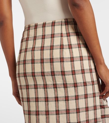 Rohe Checked linen midi skirt - Rohe - Modalova