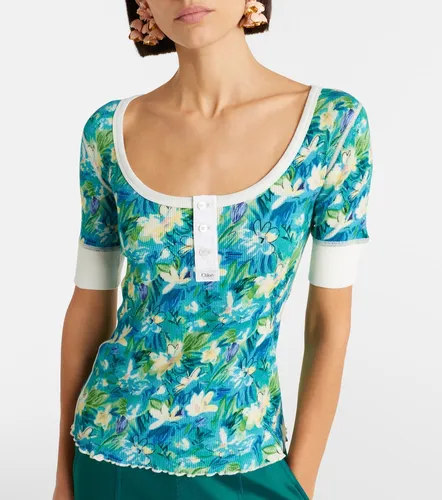 Chloé Top in maglia di misto cotone - Chloe - Modalova
