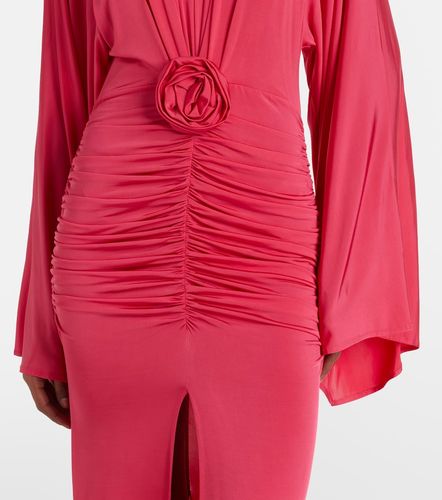 Abito lungo con applicazioni floreali - Blumarine - Modalova