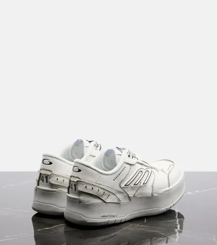 Hamptons leather platform sneakers - Balenciaga - Modalova