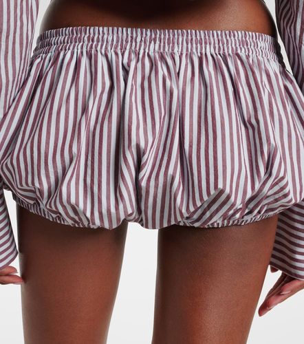 Shorts de algodón a rayas - The Attico - Modalova