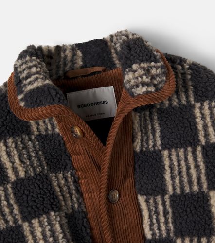 Chaqueta Almost Moiré de teddy de algodón a cuadros - Bobo Choses - Modalova