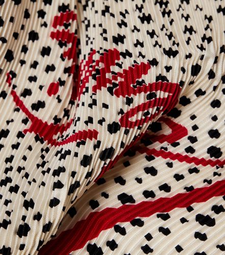 Sciarpa in twill di seta a pois plissé - Valentino Garavani - Modalova