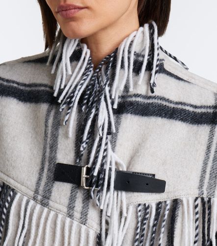Chaleco a cuadros con flecos - Marant Etoile - Modalova
