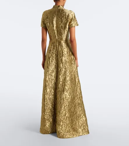 Malinda metallic-effect cloque gown - Emilia Wickstead - Modalova