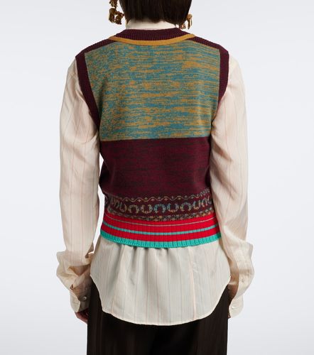 Chaleco de jacquard de cachemir y lana - Dries Van Noten - Modalova
