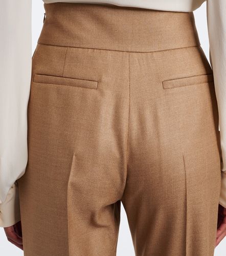 Silk and wool straight pants - Valentino - Modalova
