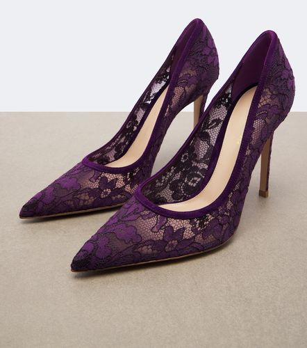 Pumps Claudia aus Spitze mit Veloursleder - Gianvito Rossi - Modalova