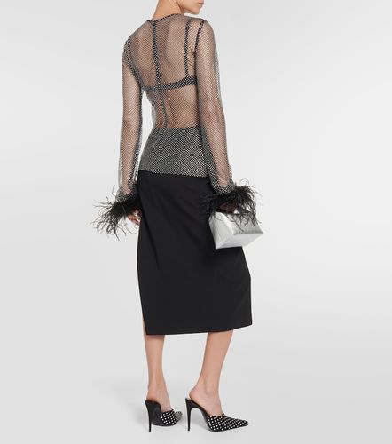 Top de red con plumas - Giuseppe di Morabito - Modalova