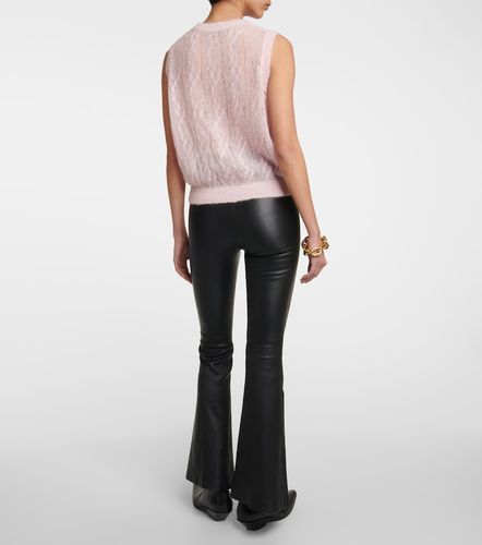 Openwork alpaca and mohair-blend vest - Amiri - Modalova