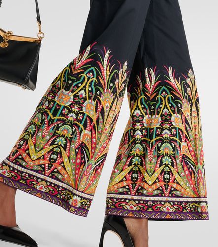 Printed cotton-blend flared pants - Etro - Modalova
